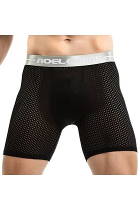 String Homme Sexy Hot Dentelle Slips Boxer Les hommes sexy dehors courir des pantalons serrés respirants confortables boxeurs
