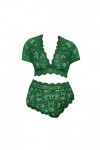 Lingerie sexy pour femme - Lingerie sexy - Lingerie sexy - Pour femme - Ensemble sexy - Lingerie sexy pour femme, vert, XXXXL