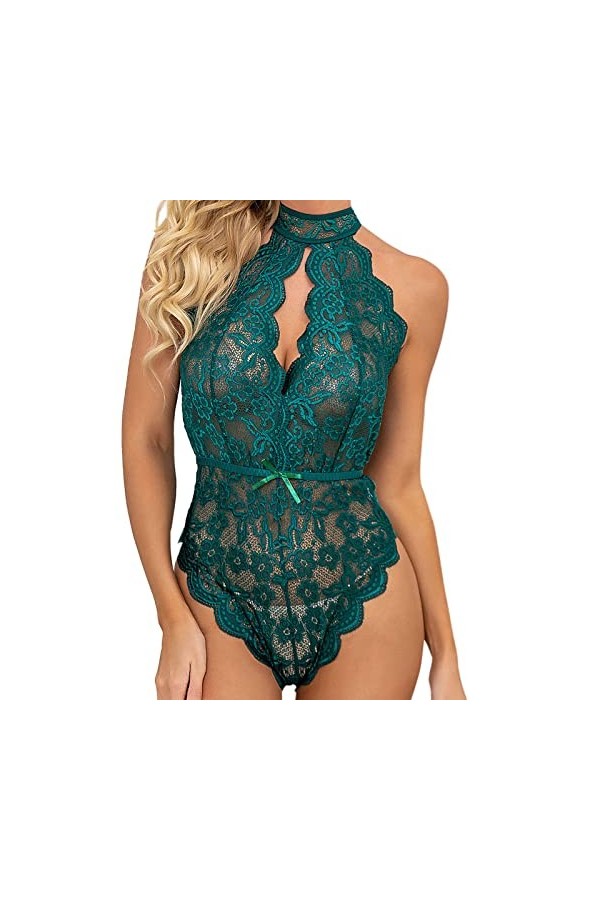 Lingerie Erothique Sexy Coquine Body Nuisette Ouverte Transparente Mini Robe Grande Taille Lingerie Hyper Sexy Valentin Sensu