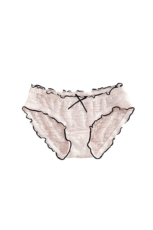 Grande Taille Femme Culottes Invisible Lingerie Femmes Sexy Culotte Hipster Confortable Taille Femmes Crochet Dentelle Sexy C