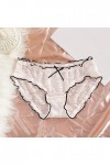 Grande Taille Femme Culottes Invisible Lingerie Femmes Sexy Culotte Hipster Confortable Taille Femmes Crochet Dentelle Sexy C