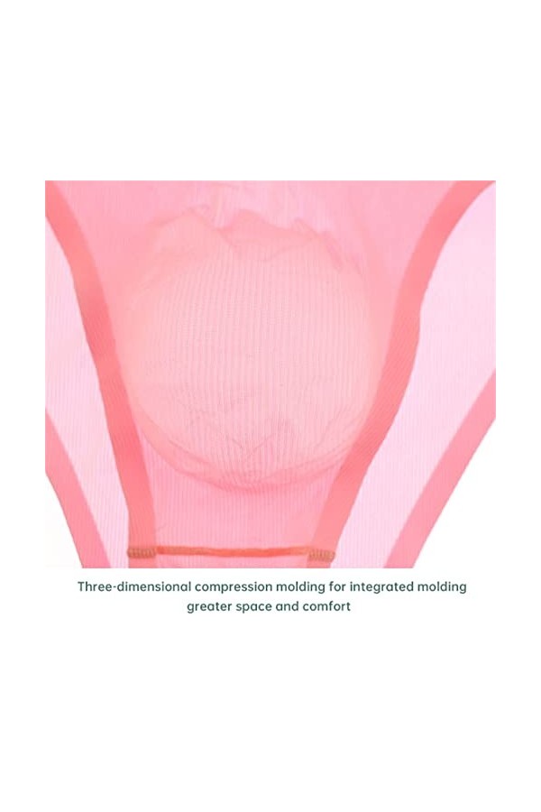 FGUUTYM Transparent Robe Sexy Ultra Mince Film 3D Sexy Pantalon Taille Basse, Rose, M