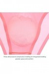 FGUUTYM Transparent Robe Sexy Ultra Mince Film 3D Sexy Pantalon Taille Basse, Rose, M