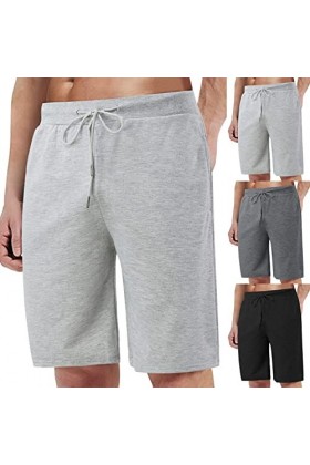 Gefomuofe Short de bain court pour homme - Séchage rapide - Short de plage - Pour lété - Doublure en maille - Avec cordon de