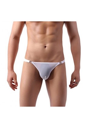 Sous-vêtement en coton pour homme avec poches souples, Blanc., taille unique