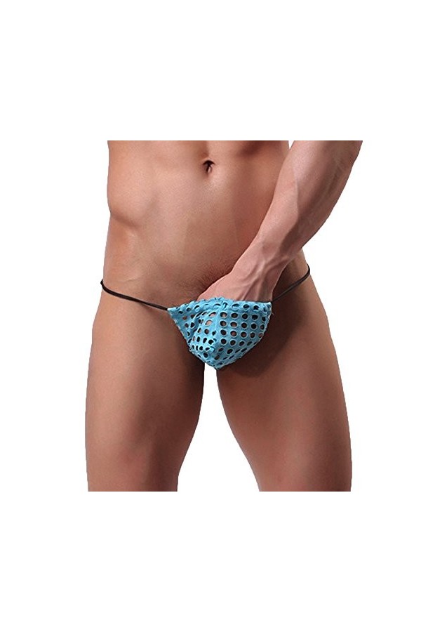 Boxer Homme Mode Hommes Slips G-String sous-vêtements Bulg Sports Creux sous-vêtements Sexy t-Back Tenu Sexy Coquin Homme