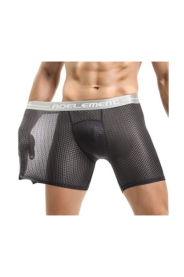 String Homme Sexy Hot Dentelle Slips Boxer Les hommes sexy dehors courir des pantalons serrés respirants confortables boxeurs