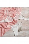 Générique Lingerie Sexy Femme Body et Combinaison Ensemble de sous-vêtements à Trois Points Sexy Mesh pour Femmes Combinaison