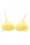 Lingerie soumissive pour femme sexy confortable sans trace léger beau dos soutien-gorge simple sexy et sans bordure, jaune, 6