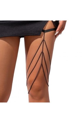 Chaîne Cuisse Simple À Plusieurs Couches Chaîne Jambe Élastique Antidérapante Accessoires Jambe Boîte Nuit Bord Mer Dété pou