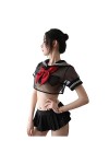 QNCLO Ensemble sexy espiègle pour étudiant féminin cosplay anime JK uniforme sous-vêtements rose1 