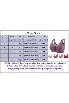 Brassière Femme Sexy Soutien-Gorge en Coton Confortable et Sexy pour Personnes Âgées avec Bretelles Réglables