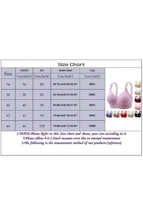 Brassière Femme Sexy sous-vêtement Souple pour Personnes Âgées sans Armature pour Grande Poitrine Effet de Soulèvement