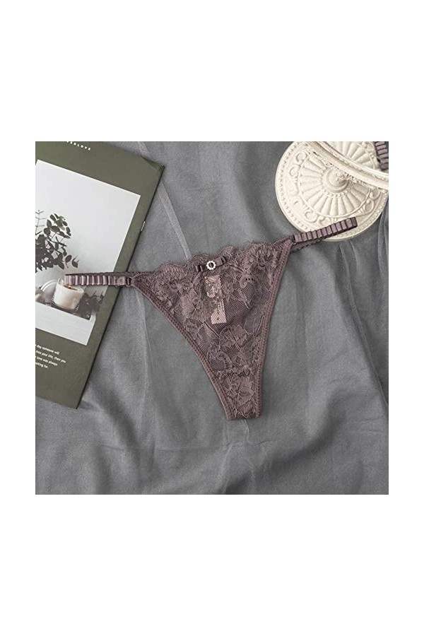 Culotte Sexy Femme, Élégant Lumière pour Femme Ouvert Respirant Thong Erothique Mode Panties String Femme Sexy Chic Culotte D