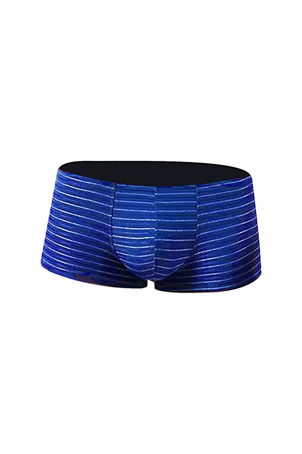 String Homme Sexy Hot Dentelle Slips Boxer Taille Boxer Sous-vêtements bas rayures pour hommes reliefs mode couleur tendance 