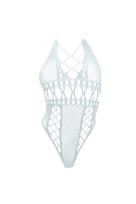 wjiNFDFG Vêtements Sexy Sexy Lingerie Maille Fronde Creux Licou Cou Combinaison Lingerie Lit Adulte Blue, One Size 