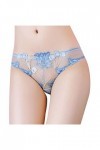 UOWEG Creuse Dames sous-vêtements Dentelle sous-vêtements Femmes Culottes Sexy Lingerie strongs Combi Lingerie Sexy Blue, On