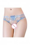 UOWEG Creuse Dames sous-vêtements Dentelle sous-vêtements Femmes Culottes Sexy Lingerie strongs Combi Lingerie Sexy Blue, On