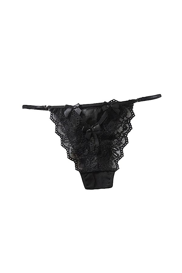 String Ficelle Femme Sexy Chic Taille Haute Chic Slip Dentelle Slip Sexy Coquin String Femme Shorties Sexy Culotte Couleur Un