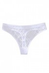 UOWEG Hollow Crochet pour Les Femmes Culotte Dentelle Out Lace-up Tenue Sexy Coquine Hot Latex White, M 