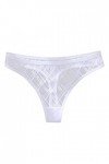 UOWEG Hollow Crochet pour Les Femmes Culotte Dentelle Out Lace-up Tenue Sexy Coquine Hot Latex White, M 