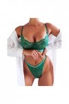 Générique Lingerie Sexy Femme Coquine Ouverte - Brassière Sexy Push Up sous-vêtements Sexy Féminin String Taille Haute pour F