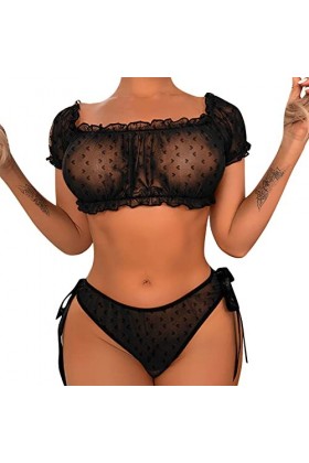 Lingerie Femme Sexy Ensemble Homme Sexy Hot y25k Soutien-Gorge et Ensemble Culotte Ensemble Lingerie maillé Chemise Lingeries