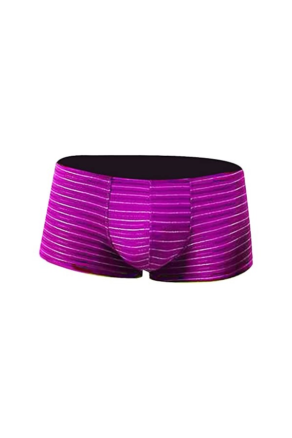 String Homme Sexy Hot Dentelle Slips Boxer Taille Boxer Sous-vêtements bas rayures pour hommes reliefs mode couleur tendance 