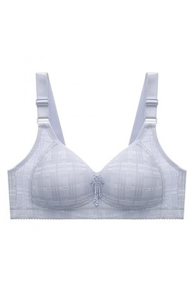 Zannycn Brassière dallaitement en dentelle pour femme avec armatures, bleu, 38