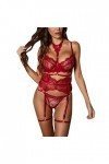 Lingerie Femme Sexy Ensemble Homme Sexy Hot y28.k Femmes Mode Lingerie Roleplay Lingerie Sexy Femmes Costumes Rouge Solide De
