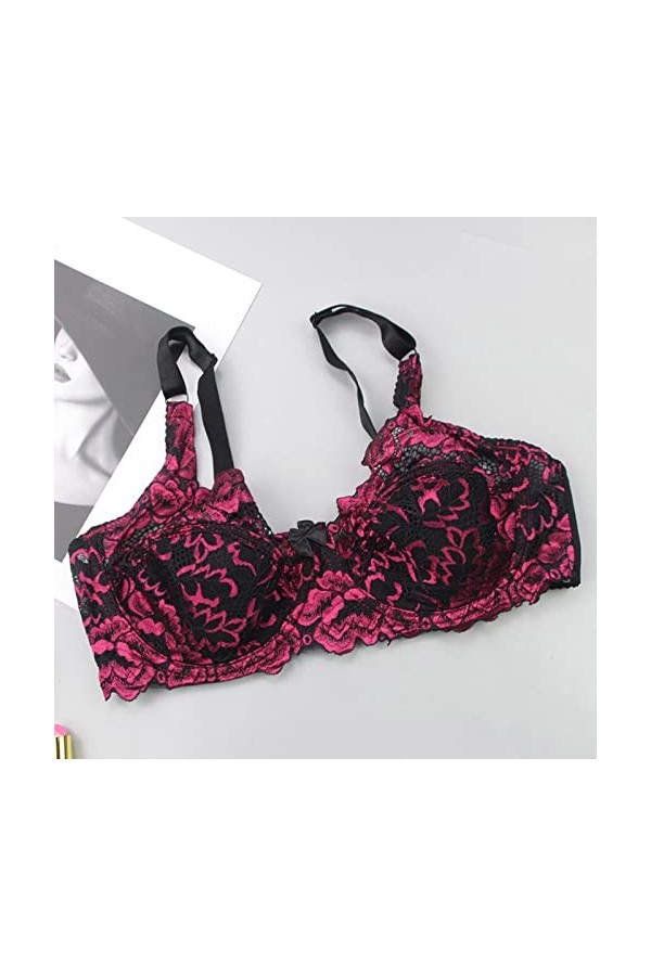 2023 New y22k Style Lingerie Femmes Sexy Dentelle Soutien-Gorge Thorn Plus Taille sous-Vêtements Soutien-Gorge Body Rouge Lat