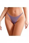 Tanga-Strings Tanga pour Femme Sexy Slip Respirant en Dentelle Culottes Taille Haute Léopard Lingerie en Coton Croisées Panti