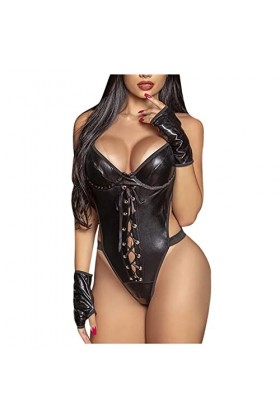 Lingerie Sexy Femme Nuisette Ouverte Sexy Décolleté en V Sexy Teddy Sensuelle Coquin Sexy Hot Chaude Couleur Lingerie Sexy Ho