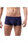String Homme Sexy Hot Dentelle Slips Boxer Taille Boxer Sous-vêtements bas rayures pour hommes reliefs mode couleur tendance 