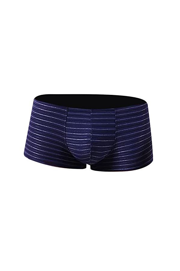 String Homme Sexy Hot Dentelle Slips Boxer Taille Boxer Sous-vêtements bas rayures pour hommes reliefs mode couleur tendance 