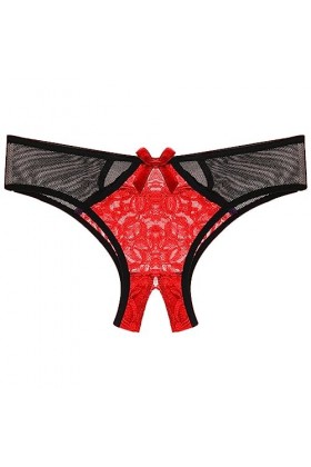 Femme Culotte Dentelle Sexy Culotte Tanga String Ouvert Culotte Personnalisée Coton Femmes Culotte en Dentelle Grande Taille 