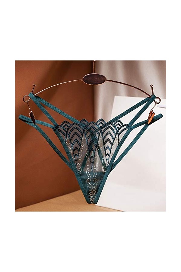 UOWEG Femmes Culottes Femmes Lace Thong Briefs sous-vêtements Thong Pants Sexy Tenue Infirmière Sexy Coquine Hot Green, One 