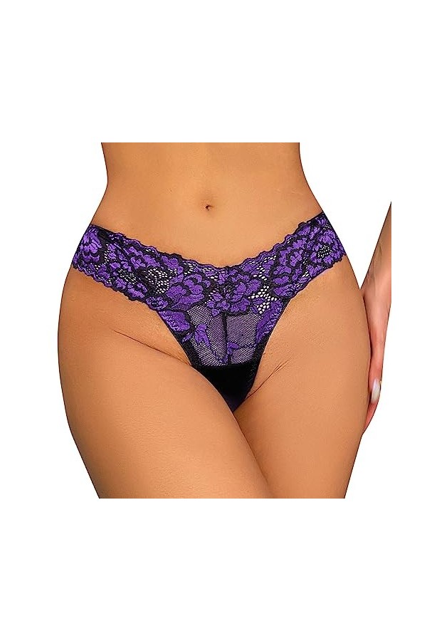 Générique Culotte Ouverte Sexy à LEntre Jambe Tangas Ficelle Nuisettes Transparentes Col V Profond String Femme Sexy Chic Ho