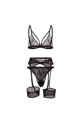 Lingerie Femme Sexy Ensemble Homme Sexy Hot y25k sous-vêtements LingeriesPolyesterTrois pièces brodées AccueilFemelle Lingeri