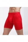 Boxer confortable et respirant pour homme, rouge, XXXXL