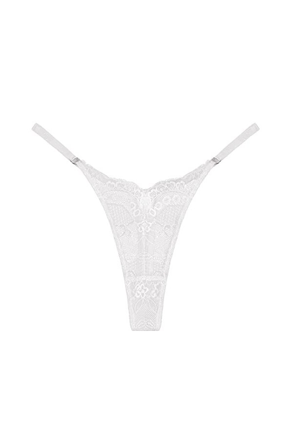 Dasongff String sans Couture Femme Culotte Dentelle Sexy pour Femme C String Ficelle String Sexy Sensuelle Sexy Hot Chaude Nu