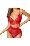 Lingerie érotique sous-vêtements Sexy pour Femmes Haut Corset sous-vêtements Lingerie Pyjamas Culotte en Dentelle vêtements d