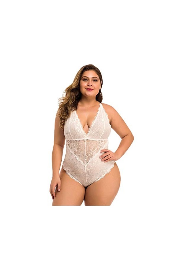 Lingerie Et Vêtements Sexy Sexy Nuit Body Sexy Hot Col en V Profond Harnais Robe Ouverte Sleepwear Dentelle Mini Robe Erotism