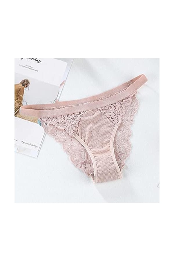 Culottes en Dentelle Femmes Sexy Slips Minces Slip Taille Basse en Doux Qui épouse Les Hanches Culotte Triangle Sexy en Maill