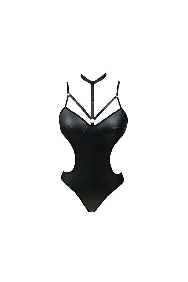 Lingerie Femme Sexy Ensemble Homme Sexy Hot y.2k Mode Femmes Sexy en Cuir Verni vêtements de Nuit Lingerie Tentation sous-vêt