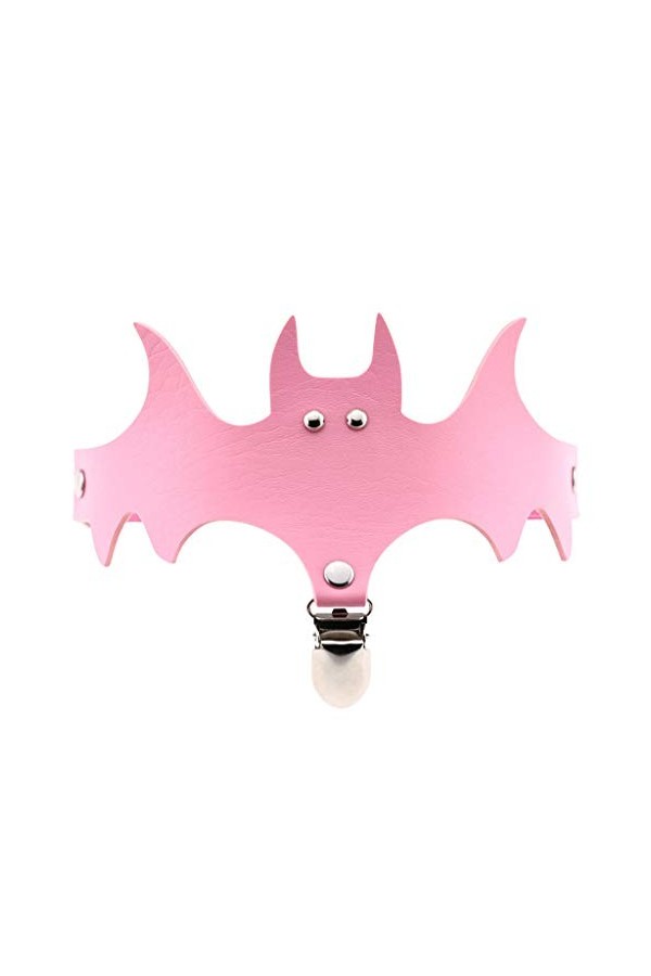 UOWEG Suspension Ceinture de Cuisse jarretière Aile réglable Bat Lady Bas Halloween Jambe Legging Sexy Noir Pink, One Size 