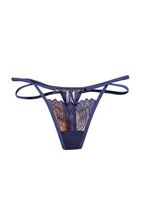 Briskorry String Sexy Culotte Ouverte Entrejambe Slips Culottes Taille Basse Culotte Hipster String Croisées Panties sous-Vet