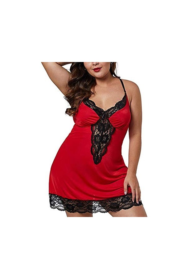 Lingerie Femme Dentelle Nuisette Ouverte Sexy Décolleté en V Sexy Teddy Sensuelle Coquin Sexy Hot Chaude Sexy Lingerie Femme 