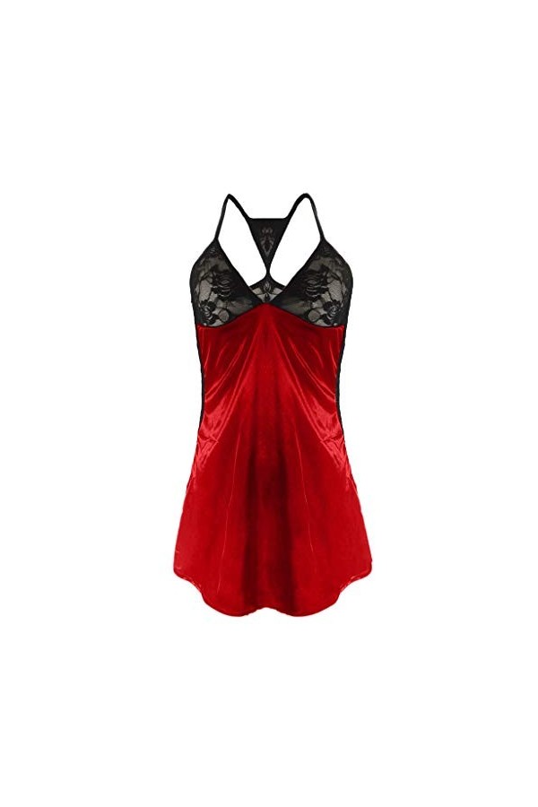 Cocila Robe Transparente Uniforme Sexy Robe sous-Vêtements Discothèque Lingerie Silver Bar Femmes Halter Pyjamas Robe Sexy Fe