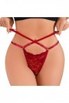 String Femme Lumière Hipster Chic pour Élégant Sexy Strings et Tangas en Dentelle Culotte Taille Basse String Ficelle en Mail